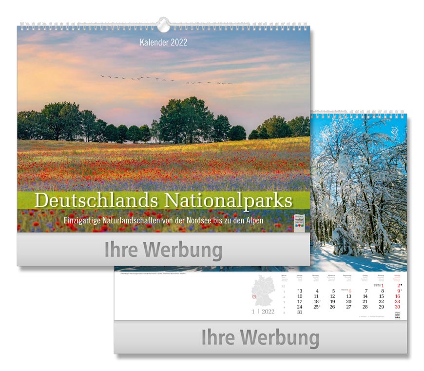 Bildkalender "Deutschlands Nationalparks" 2022 mit geheimnisvollen Küsten und Landschaften bei Schuler Werbekalender