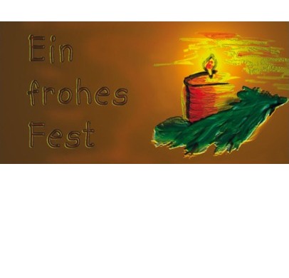 Weihachtskarte "Ein frohes Fest"