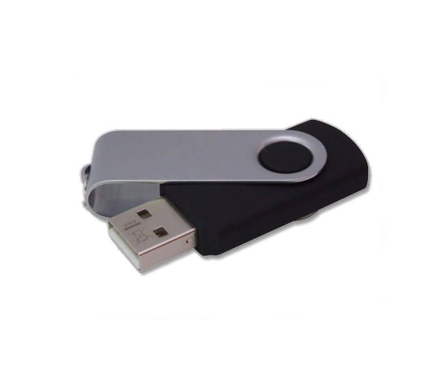 USB Stick, als Flip mit Drehbügel versehen, in vielen verschiedenen Farben erhältlich bei Schuler Werbeartikel
